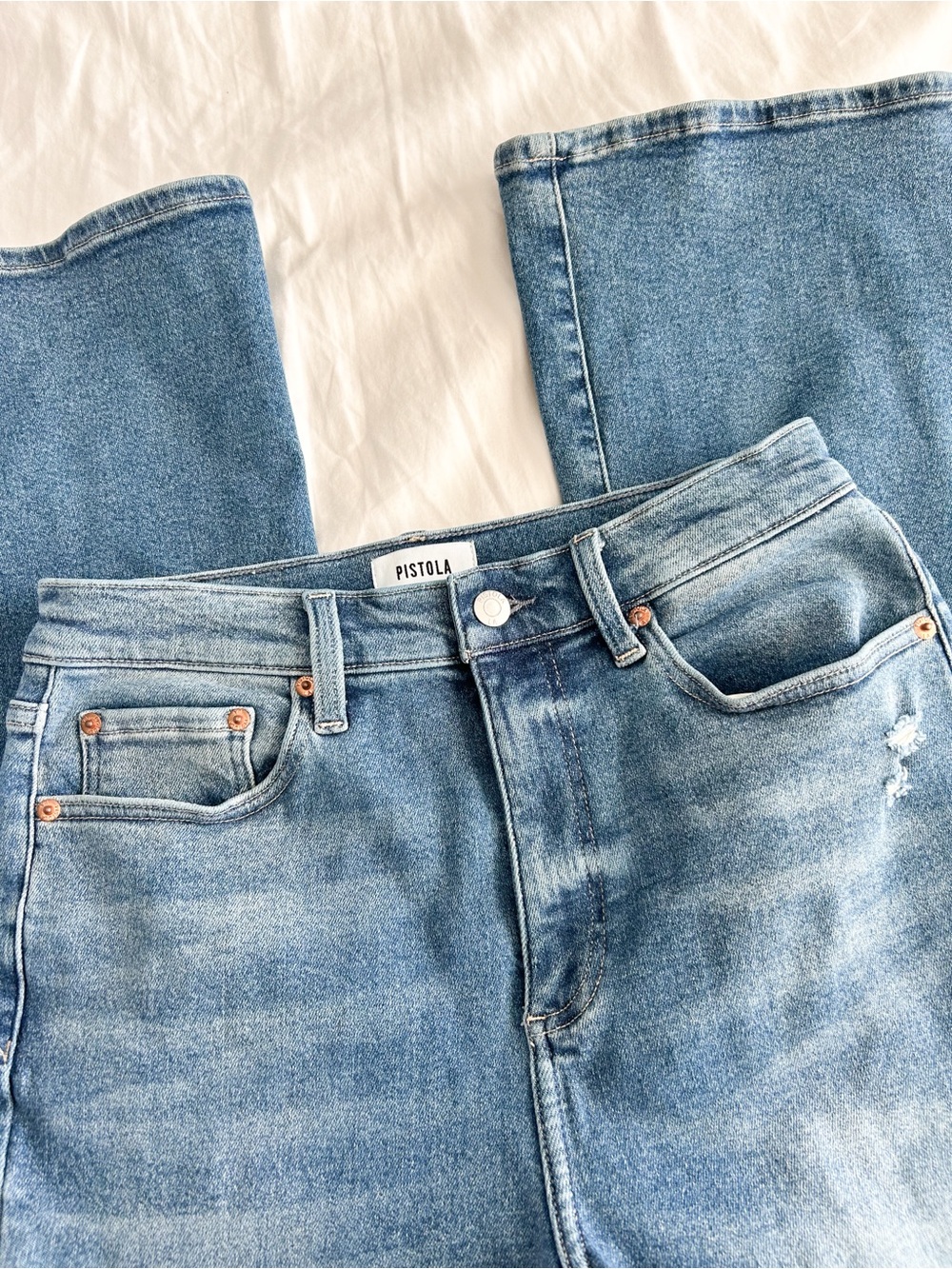 Pistola Medium Wash Slight Flare Jeans